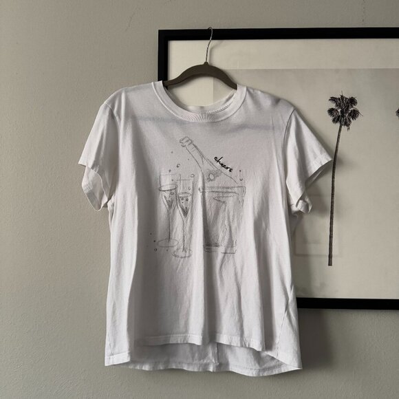Abercrombie & Fitch | NWOT Graphic Short Sleeve T-Shirt in White Size Large - Picture 2 of 8